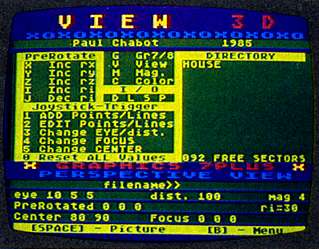 View 3-D screen