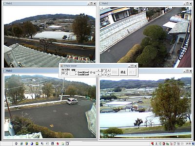図17:リモート接続での似非4カメラ映像並走 <click>→図18:VC++2008のスタート画面
