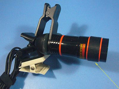 図35:(スマホ用)望遠レンズ(8倍?) <click>→図36:動きが多い道路遠望