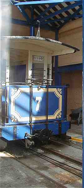 Car 7 in the top tram station
